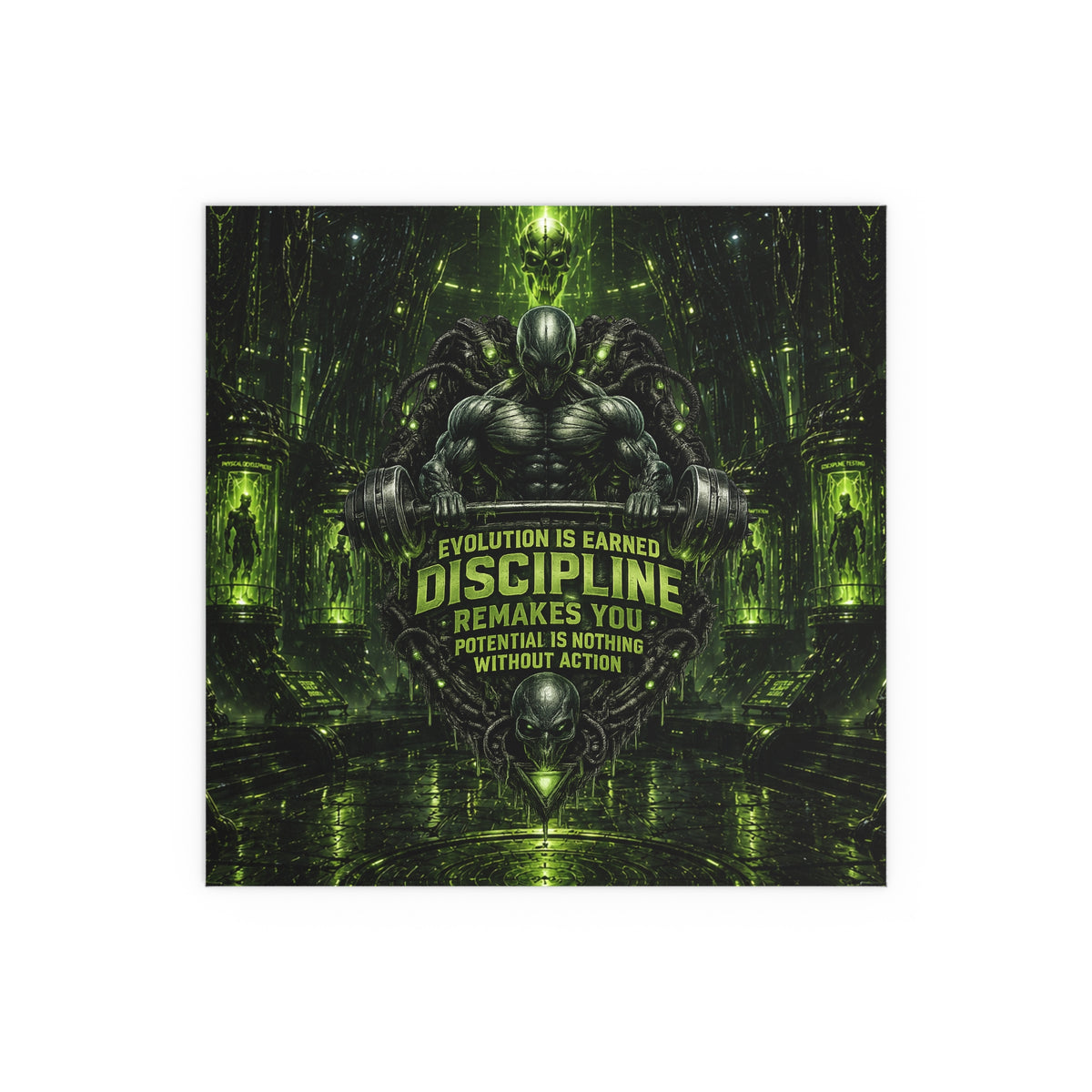 Motivational Gym Poster — The Abductor Silk Poster (Indoor/Outdoor)