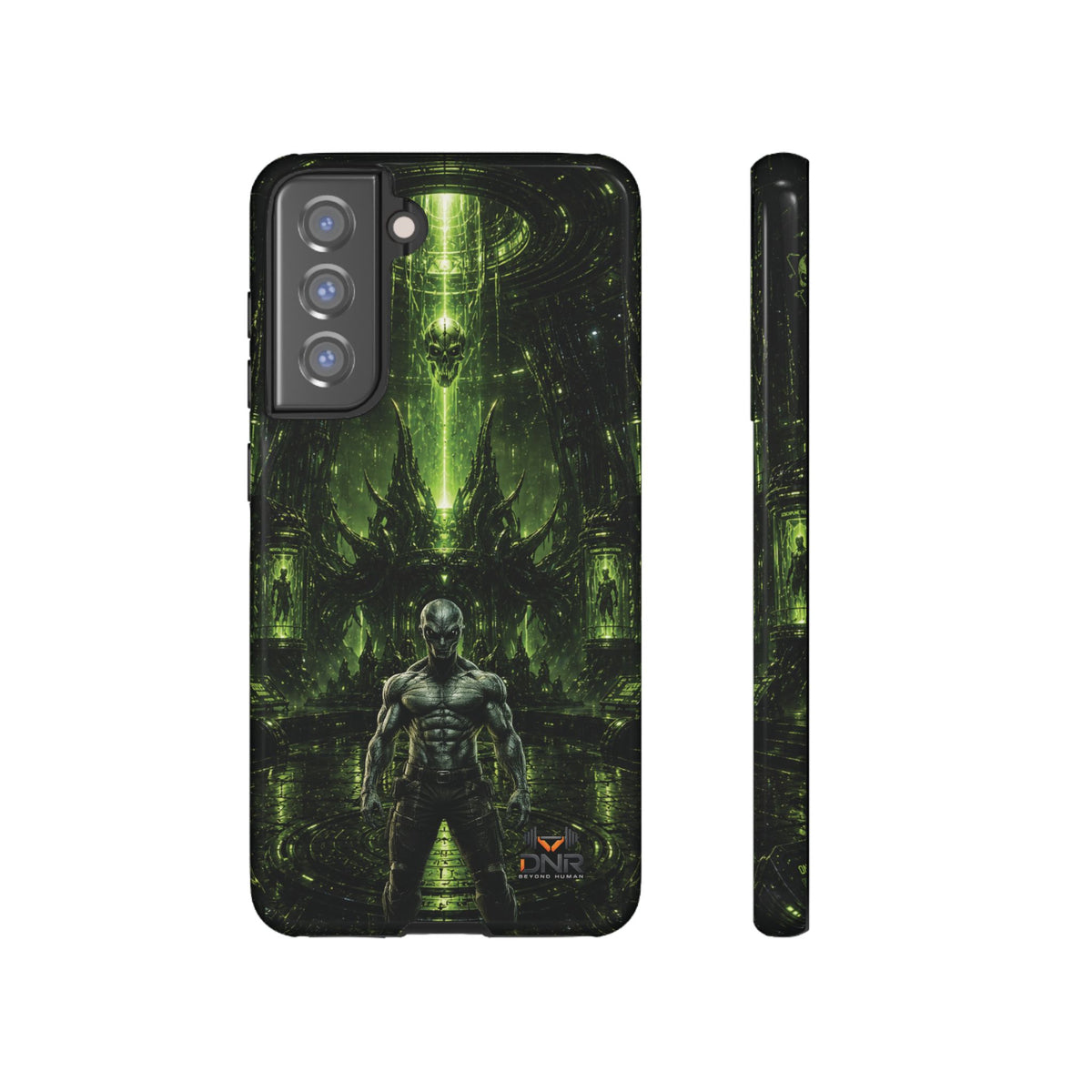 The Abductor Cyber Demon Warrior Tough Case | Sci‑Fi Gothic Phone Armor samsung cases