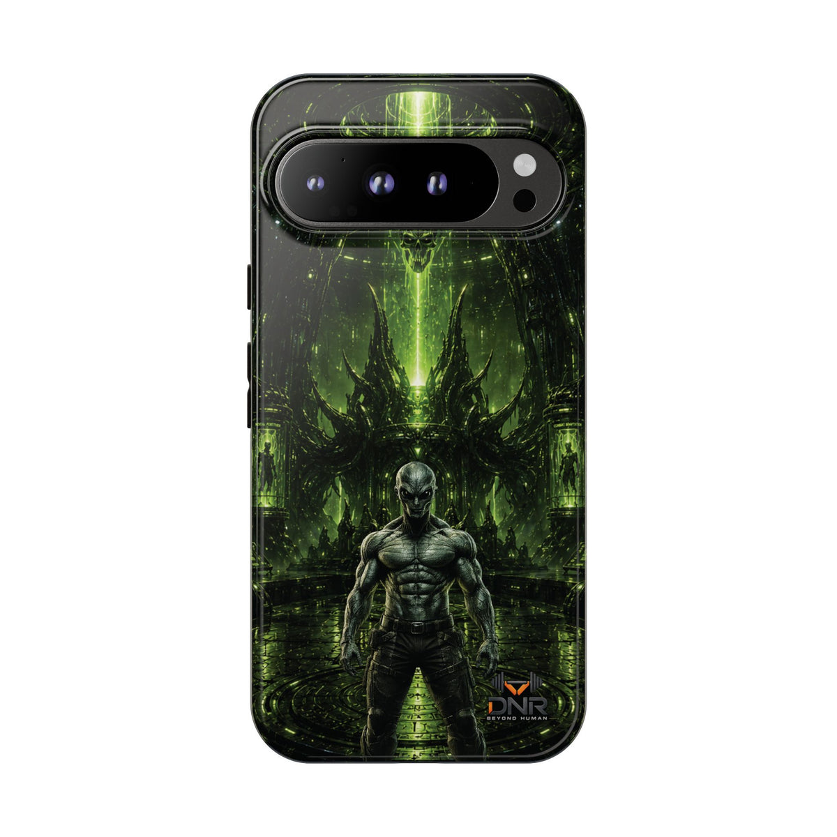The Abductor Cyber Demon Warrior Tough Case | Sci‑Fi Gothic Phone Armor google phone cases