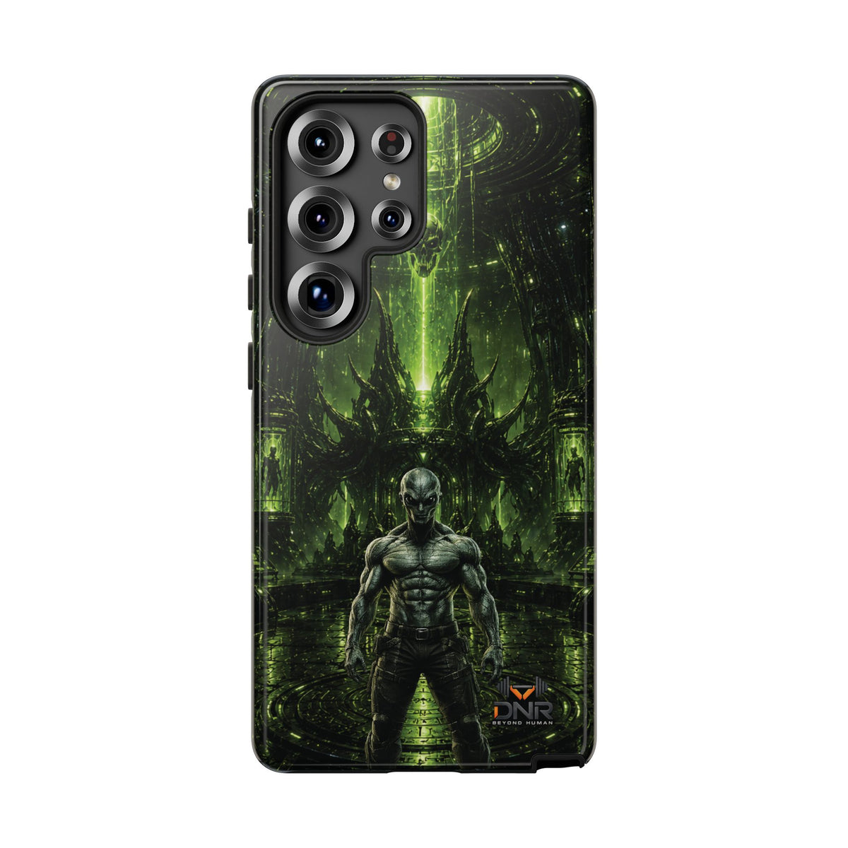 The Abductor Cyber Demon Warrior Tough Case | Sci‑Fi Gothic Phone Armor samsung cases