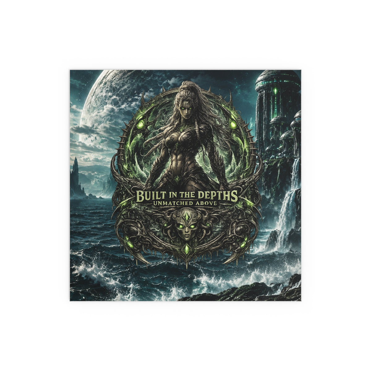 The Siren gym motivation silk poster Oceanic Gothic Art Print