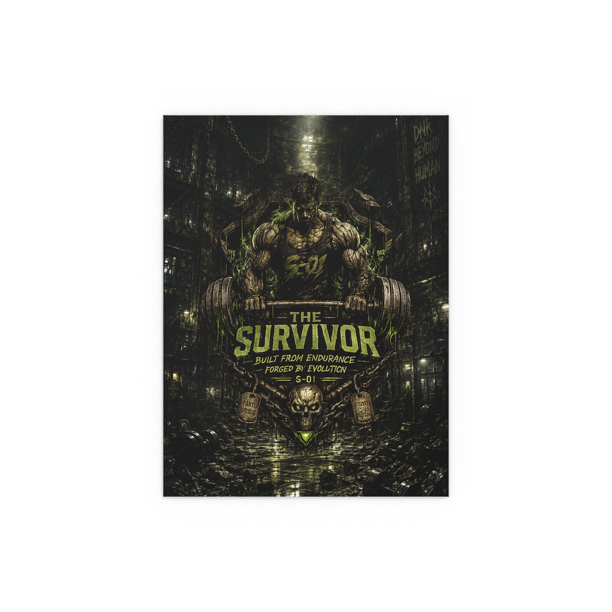 This Survivor Poster — Motivational Gym Silk Print (Indoor/Outdoor)