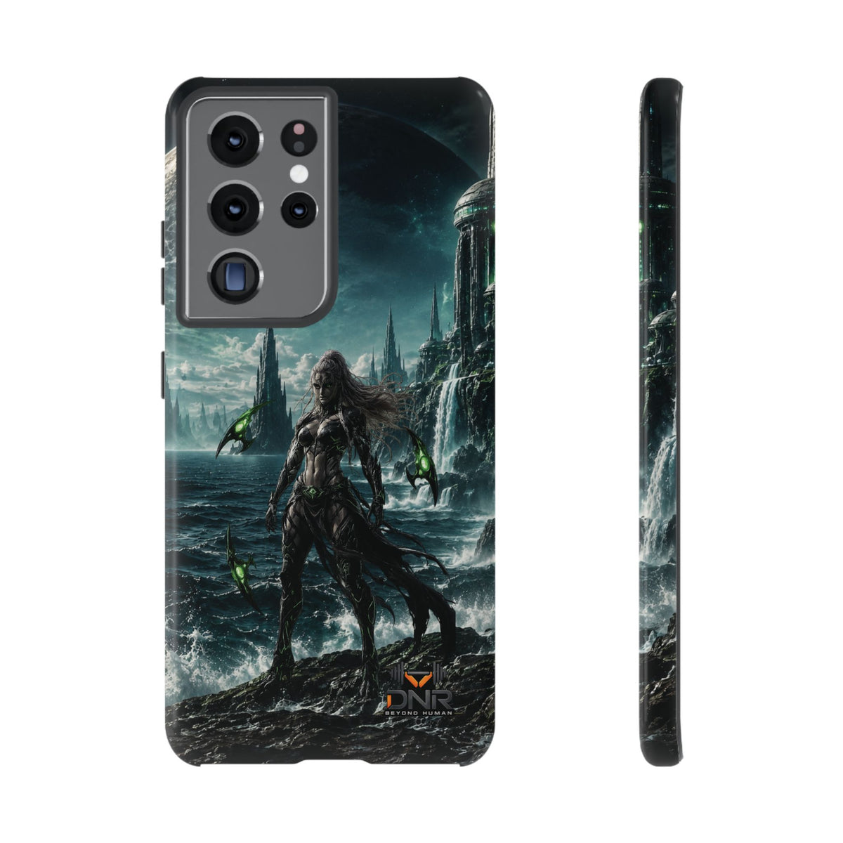 Siren of Nereus phone case | sci-fi ocean warrior armor art, Samsung case