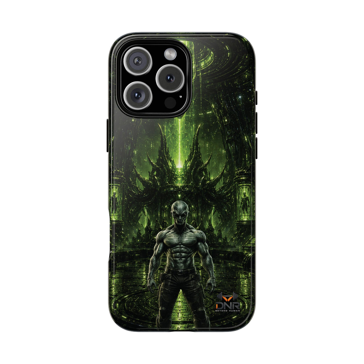 The Abductor Cyber Demon Warrior Tough Case | Sci‑Fi Gothic Phone Armor iphone cases