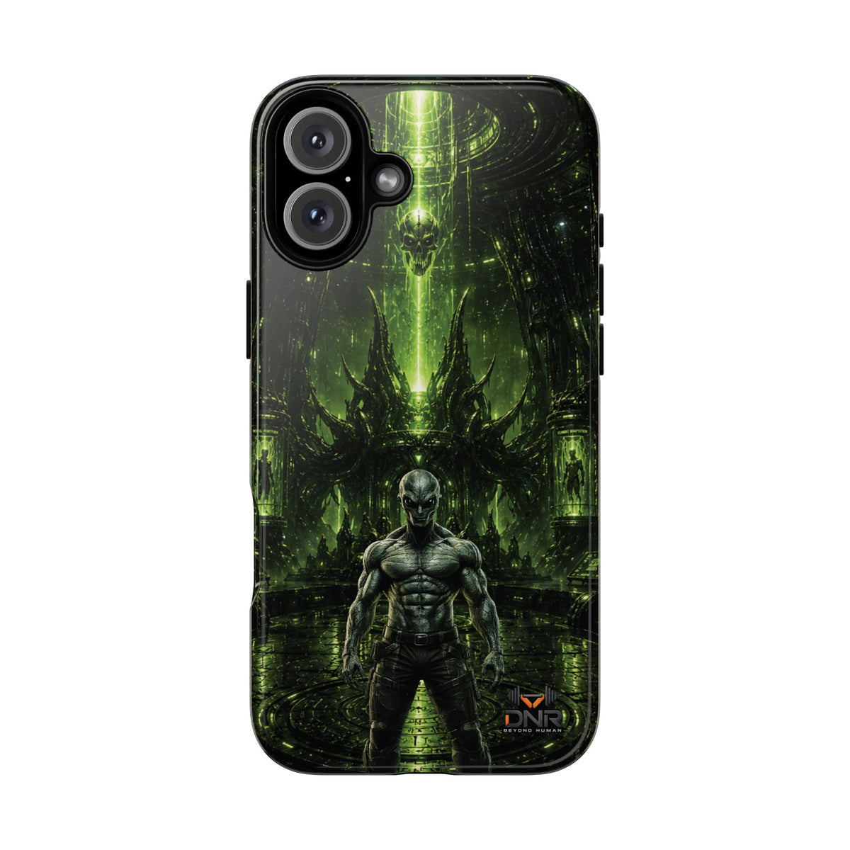 The Abductor Cyber Demon Warrior Tough Case | Sci‑Fi Gothic Phone Armor iphone cases