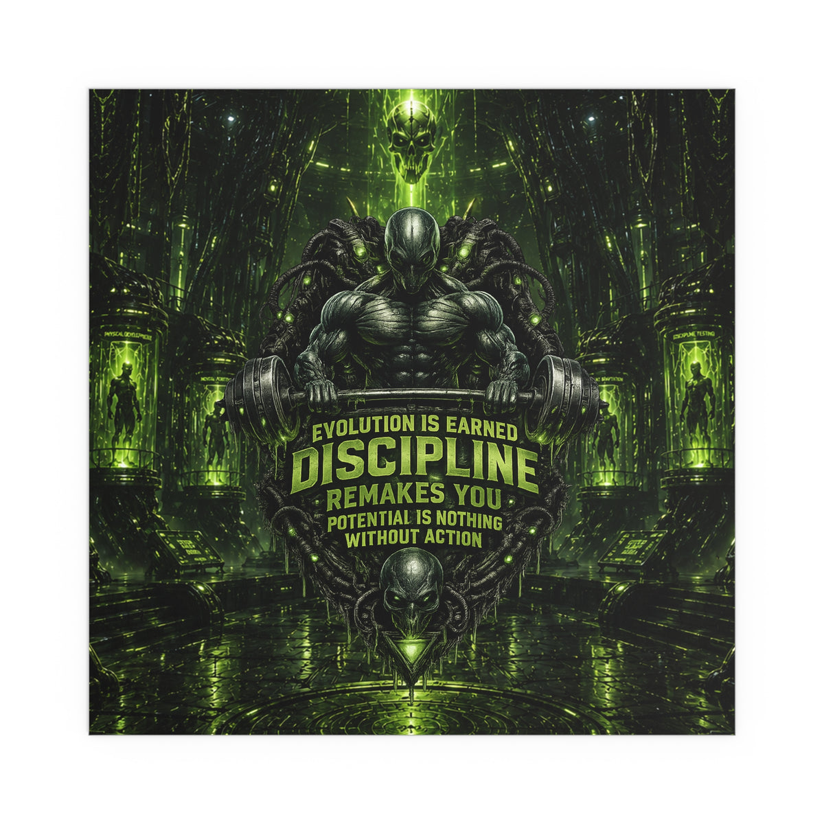 Motivational Gym Poster — The Abductor Silk Poster (Indoor/Outdoor)