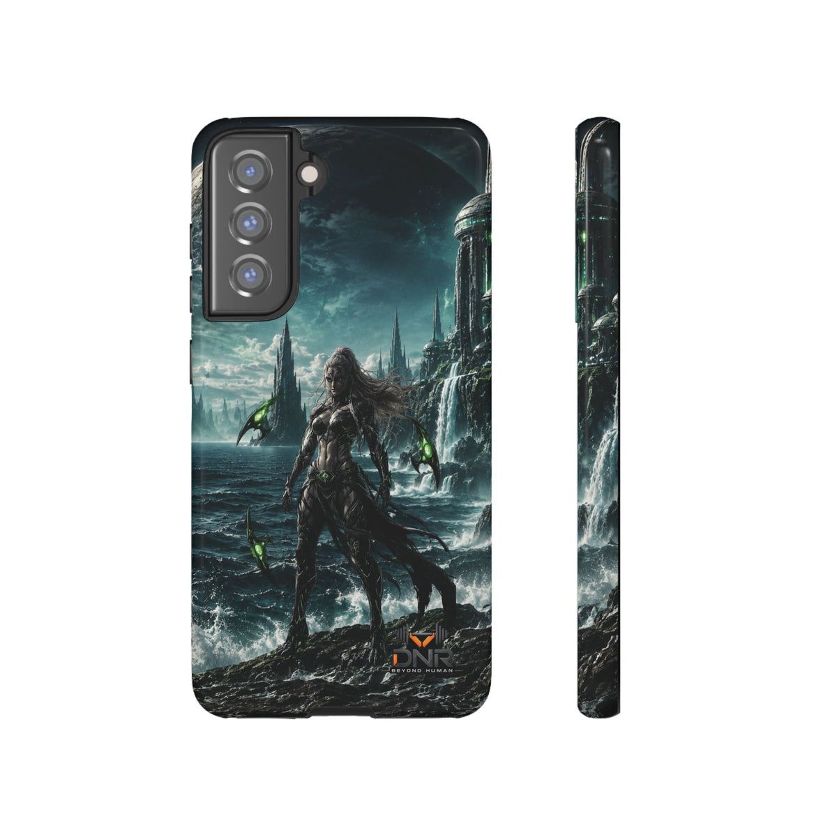 Siren of Nereus phone case | sci-fi ocean warrior armor art, Samsung case