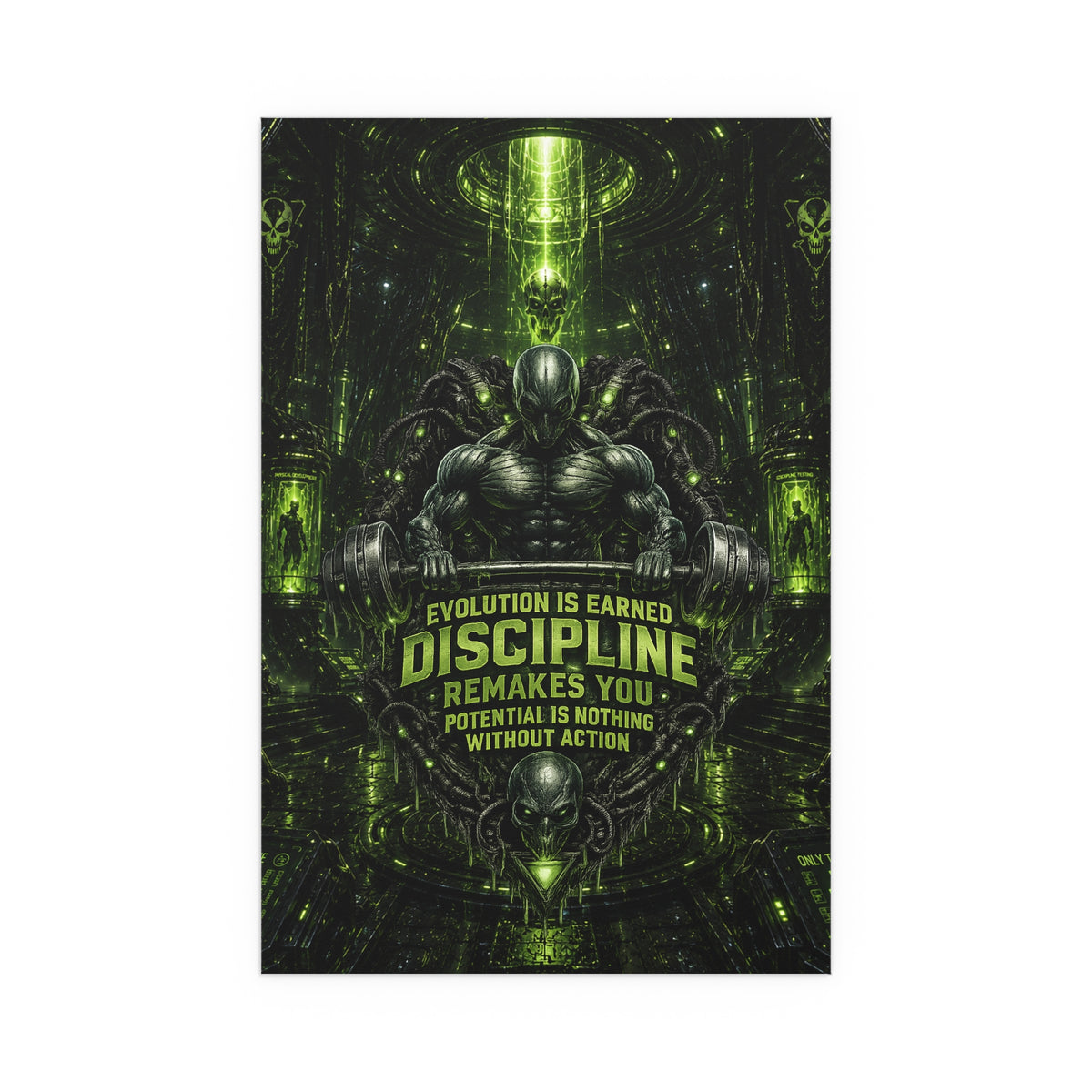 Motivational Gym Poster — The Abductor Silk Poster (Indoor/Outdoor)