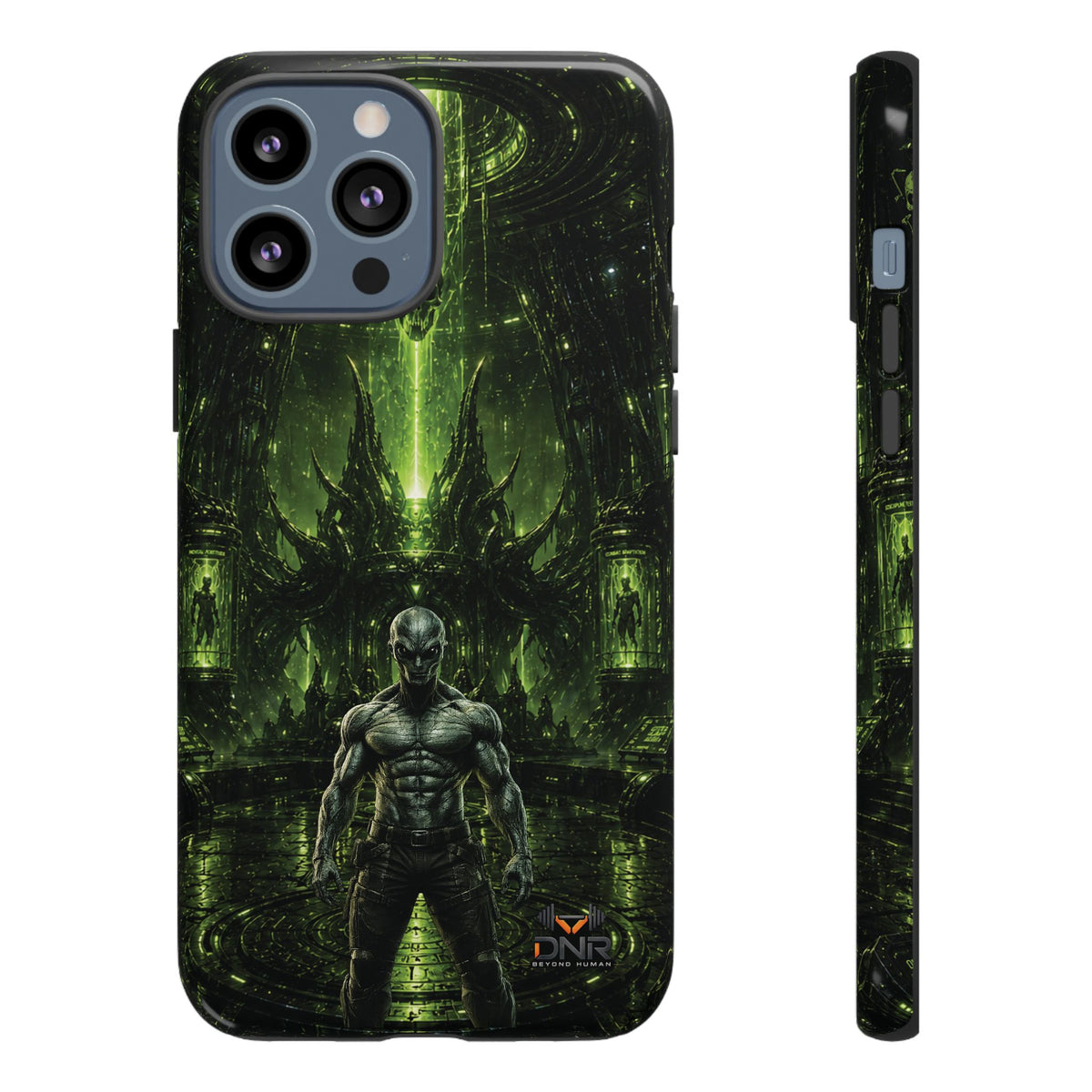 The Abductor Cyber Demon Warrior Tough Case | Sci‑Fi Gothic Phone Armor iphone cases