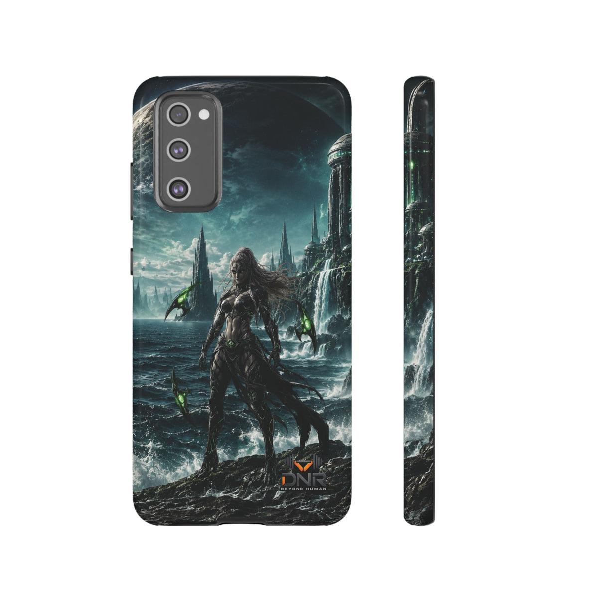 Siren of Nereus phone case | sci-fi ocean warrior armor art, Samsung case