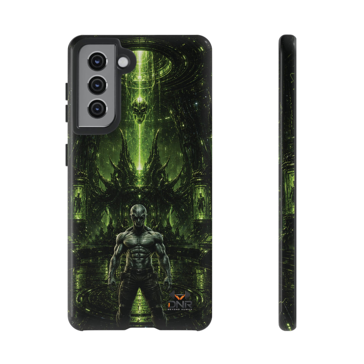 The Abductor Cyber Demon Warrior Tough Case | Sci‑Fi Gothic Phone Armor samsung cases