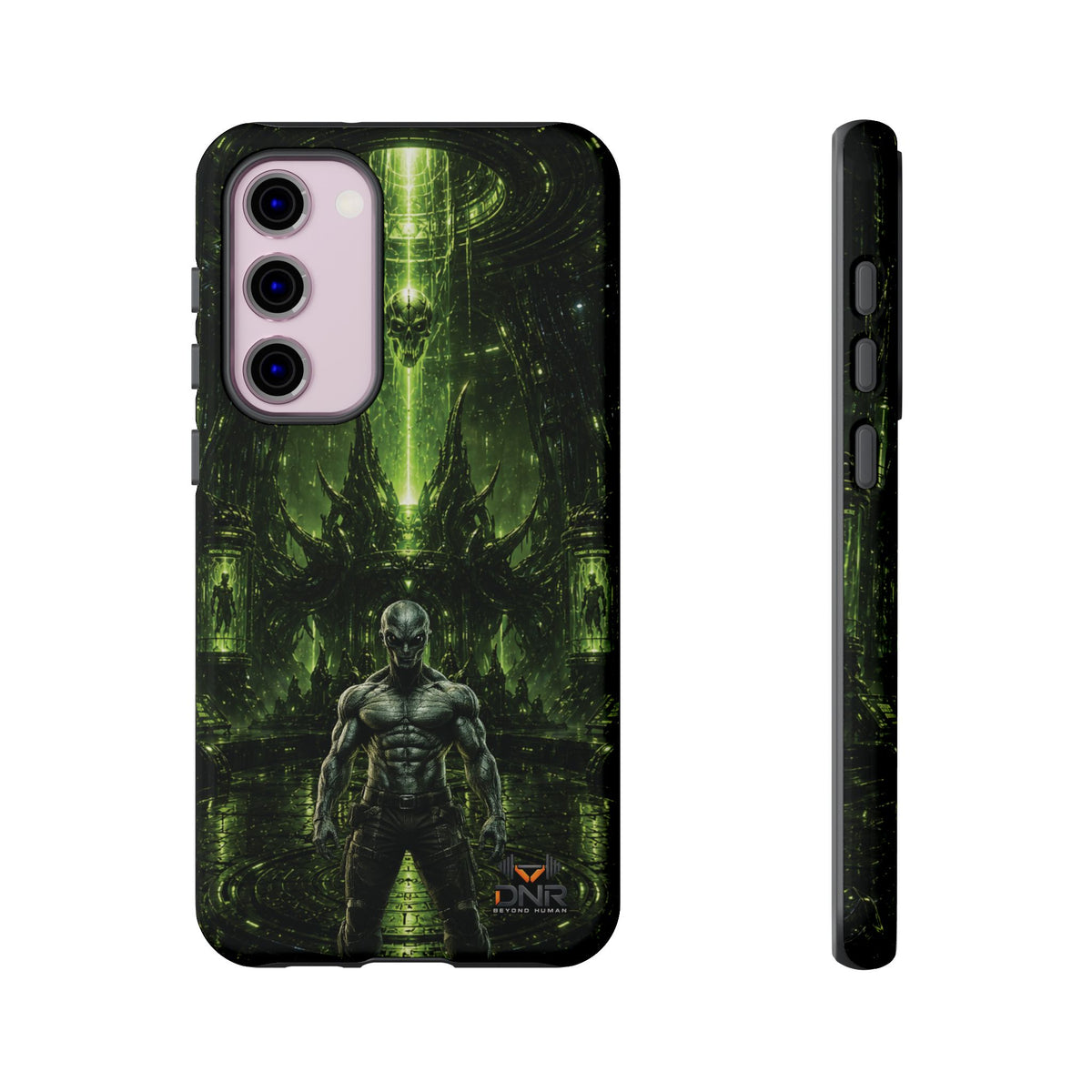 The Abductor Cyber Demon Warrior Tough Case | Sci‑Fi Gothic Phone Armor samsung cases