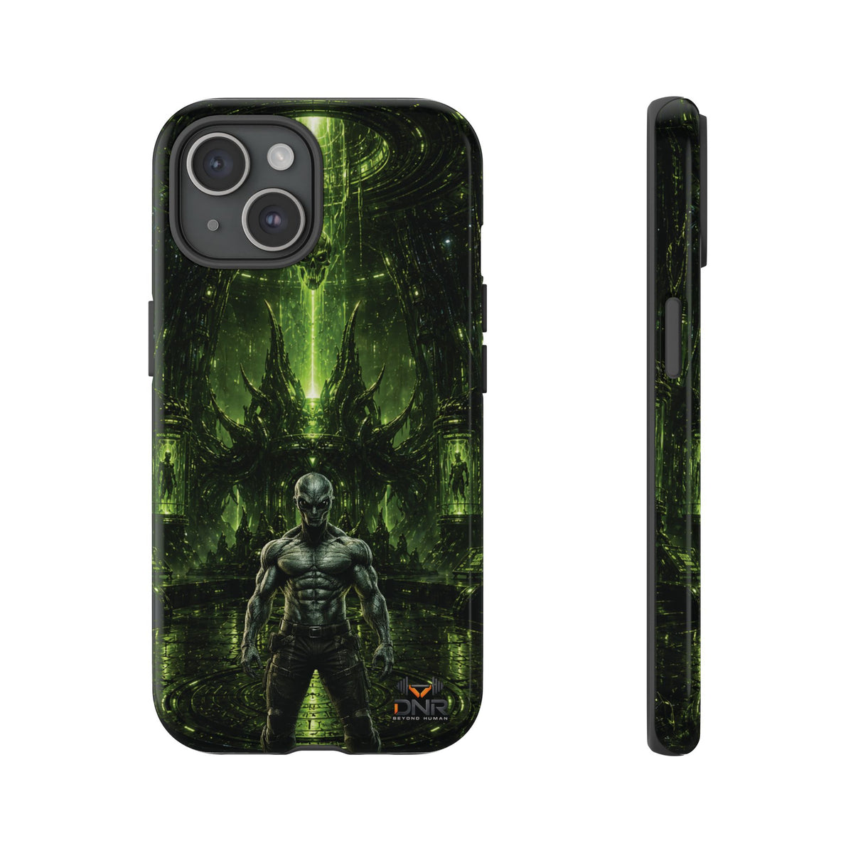 The Abductor Cyber Demon Warrior Tough Case | Sci‑Fi Gothic Phone Armor iphone cases