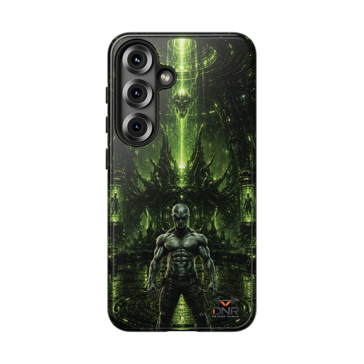The Abductor Cyber Demon Warrior Tough Case | Sci‑Fi Gothic Phone Armor samsung cases