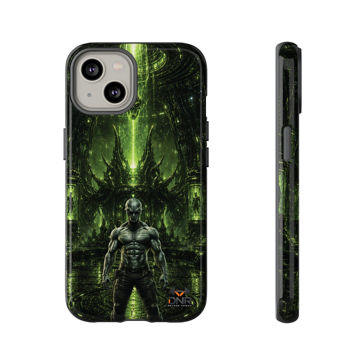 The Abductor Cyber Demon Warrior Tough Case | Sci‑Fi Gothic Phone Armor iphone cases