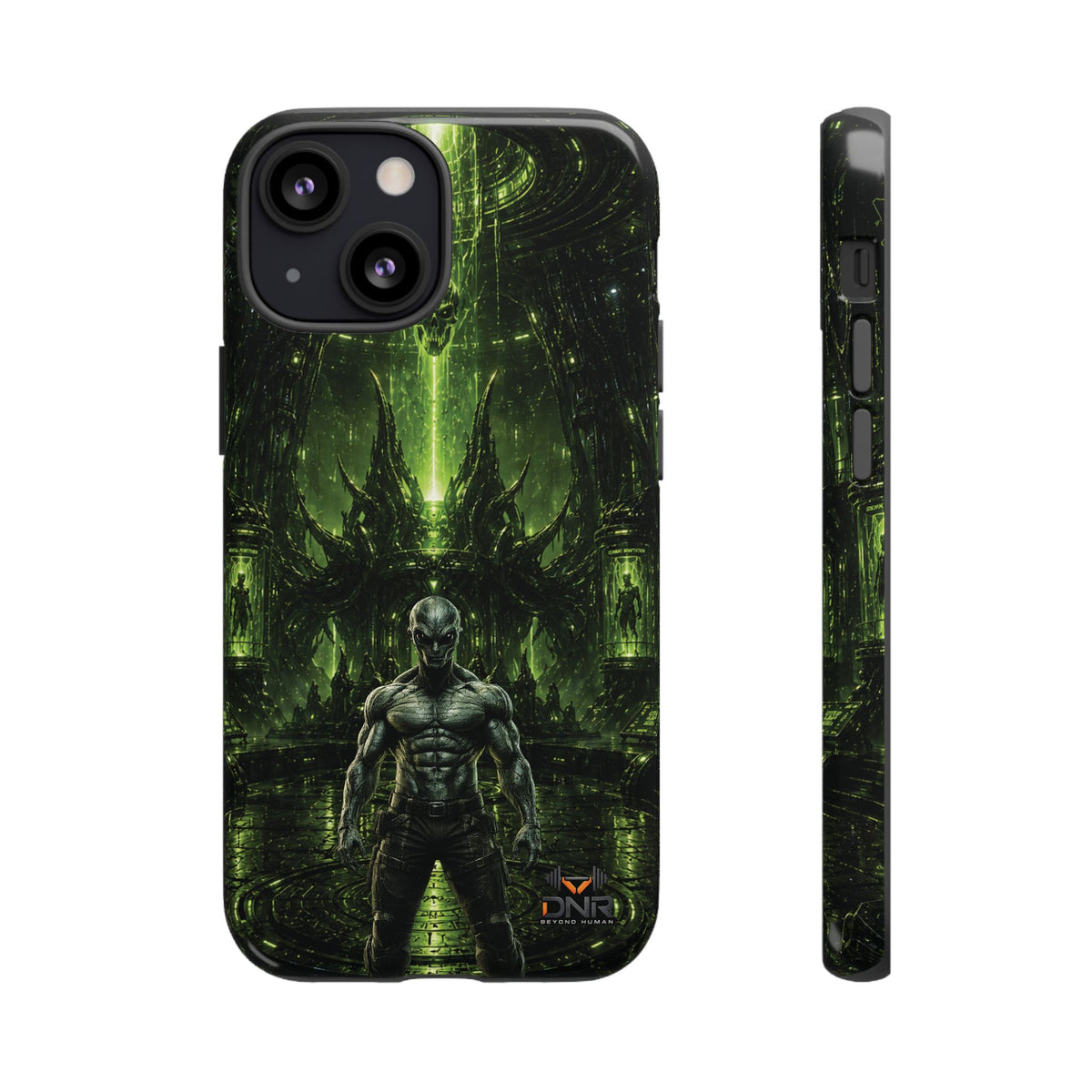 The Abductor Cyber Demon Warrior Tough Case | Sci‑Fi Gothic Phone Armor iphone cases