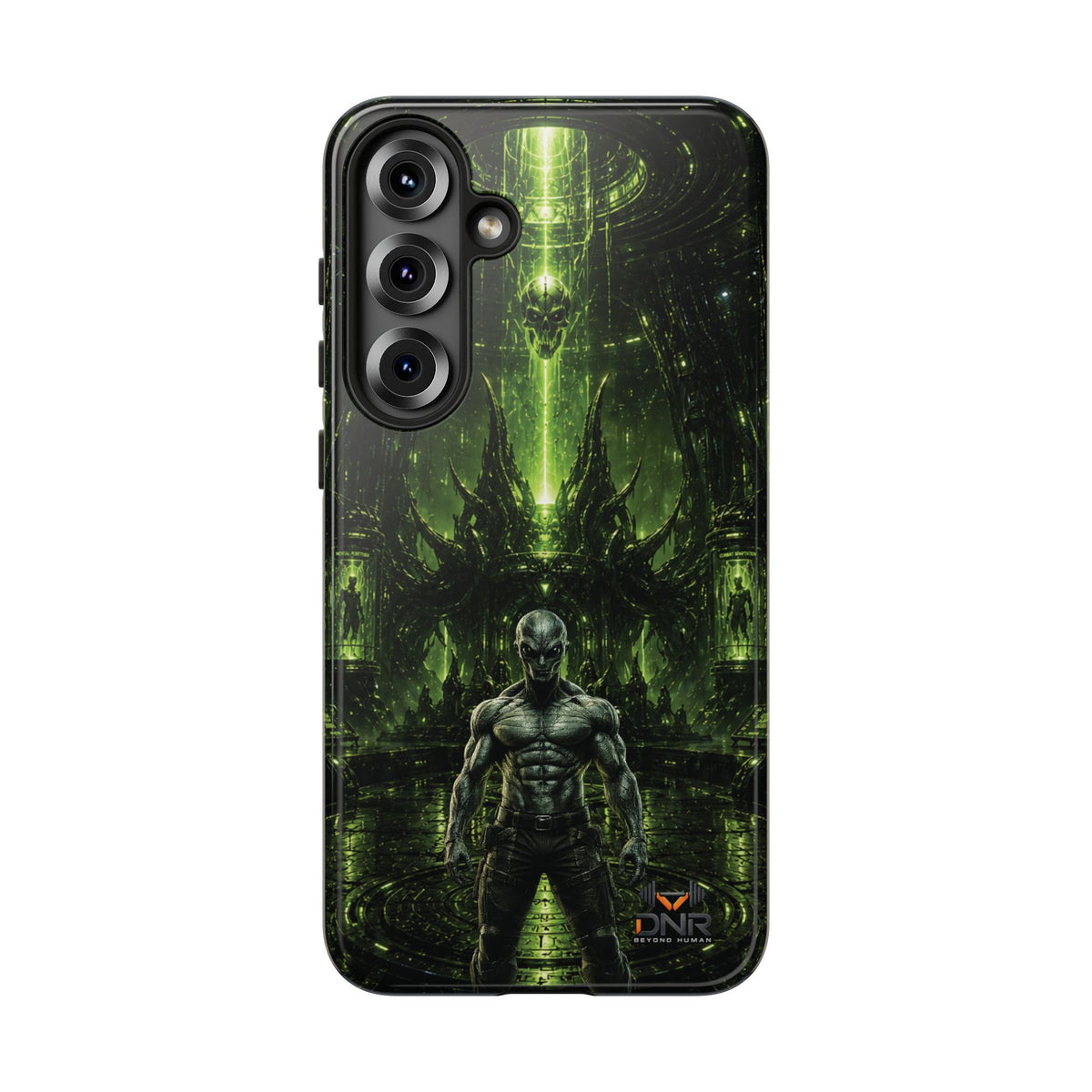 The Abductor Cyber Demon Warrior Tough Case | Sci‑Fi Gothic Phone Armor samsung cases