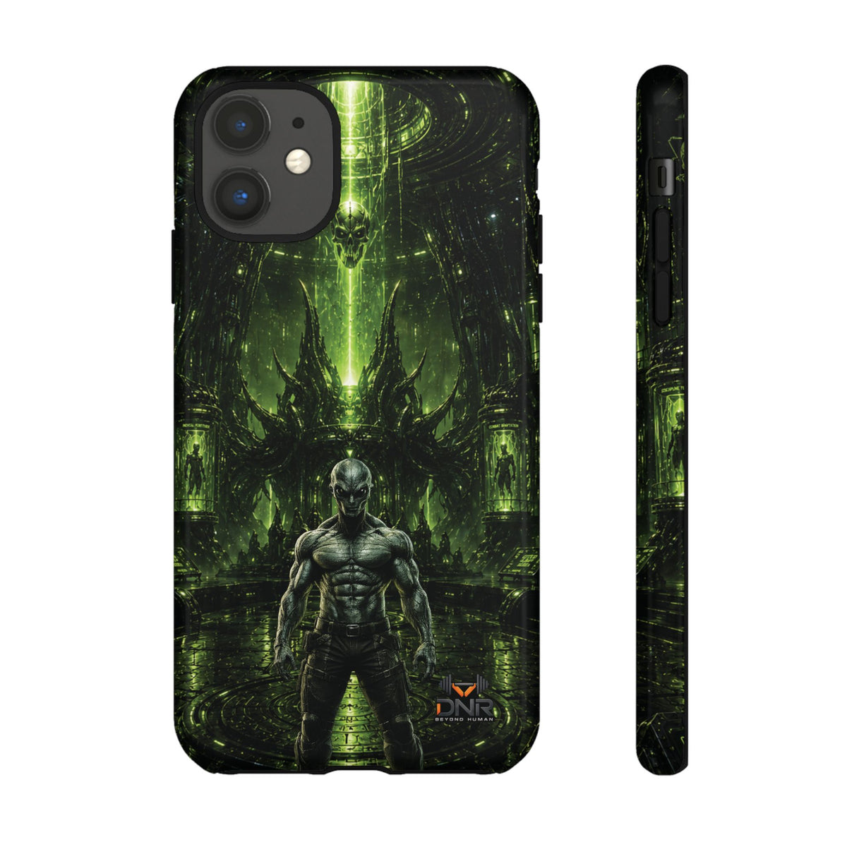 The Abductor Cyber Demon Warrior Tough Case | Sci‑Fi Gothic Phone Armor iphone cases