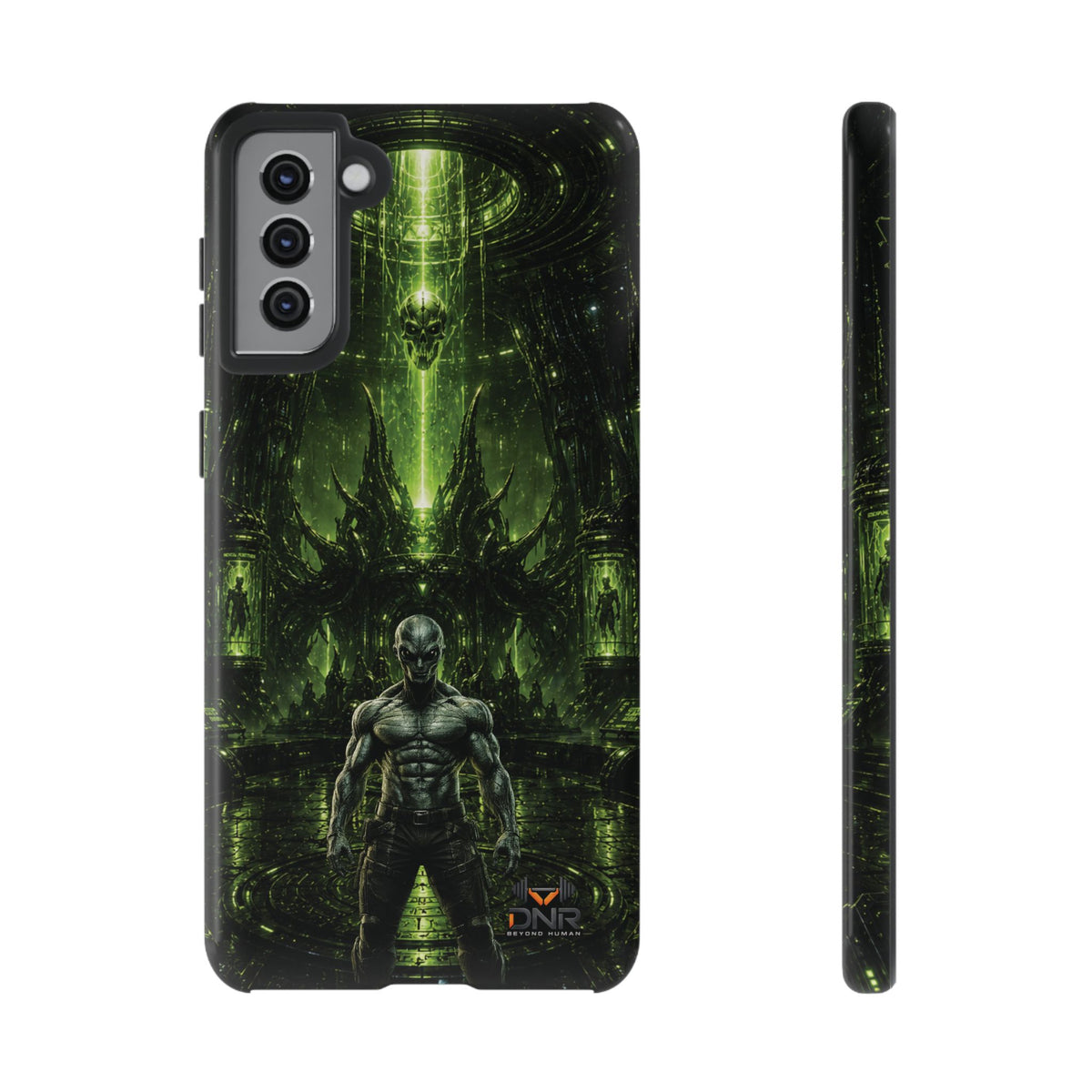 The Abductor Cyber Demon Warrior Tough Case | Sci‑Fi Gothic Phone Armor samsung cases