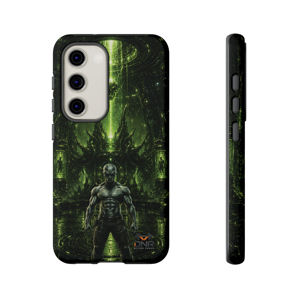 The Abductor Cyber Demon Warrior Tough Case | Sci‑Fi Gothic Phone Armor samsung cases