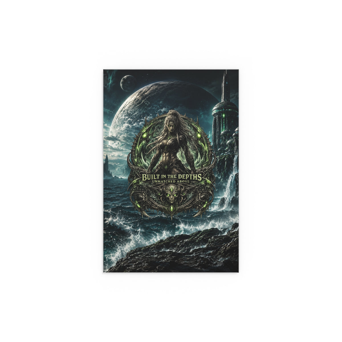 The Siren gym motivation silk poster Oceanic Gothic Art Print