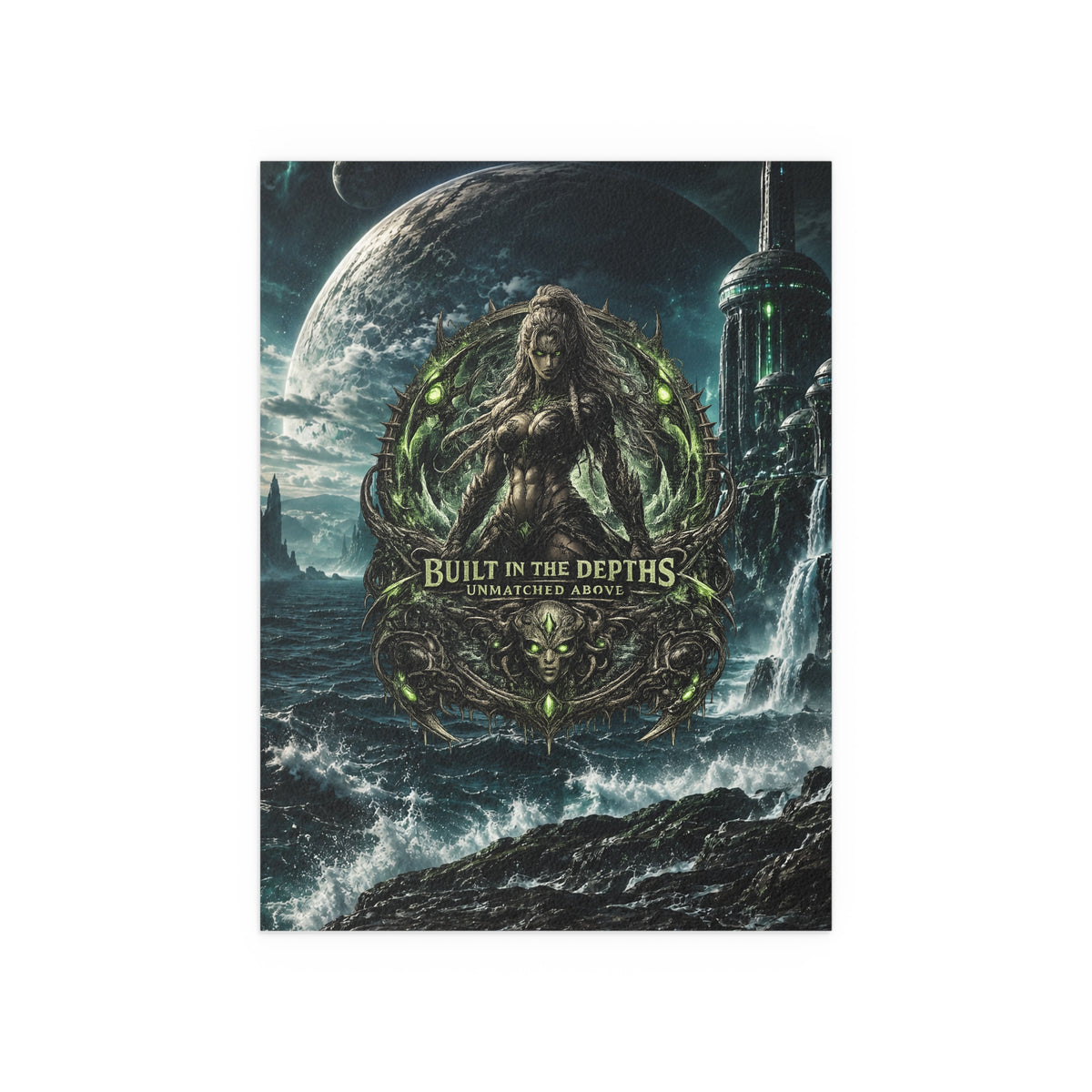 The Siren gym motivation silk poster Oceanic Gothic Art Print