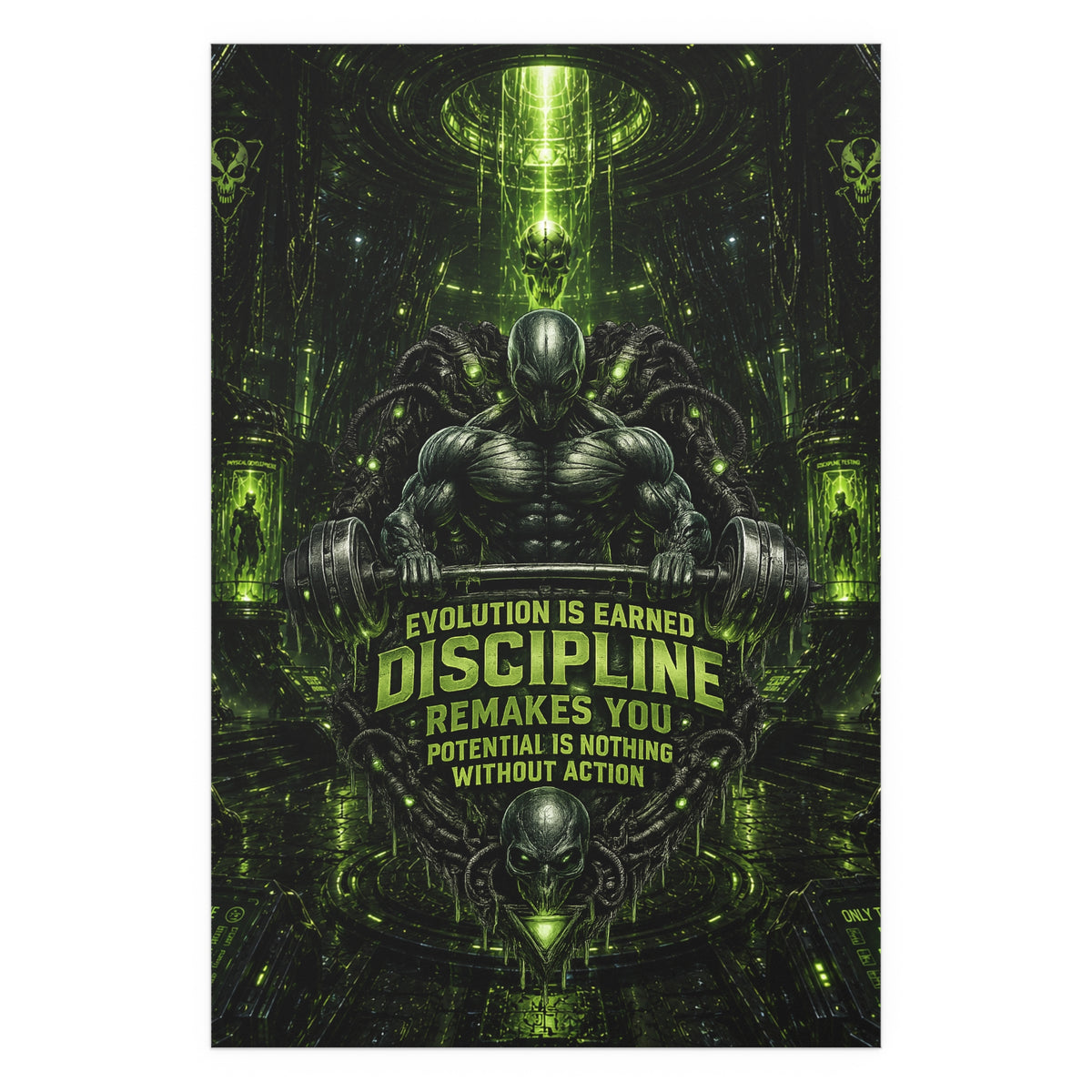 Motivational Gym Poster — The Abductor Silk Poster (Indoor/Outdoor)