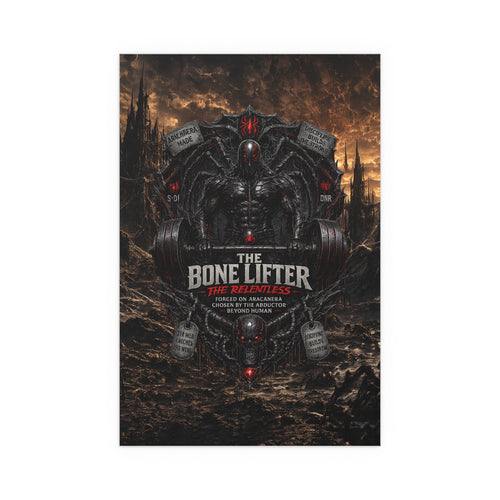 "The Bone Lifter: The Relentless" Dark Fantasy Gym Art silk poster