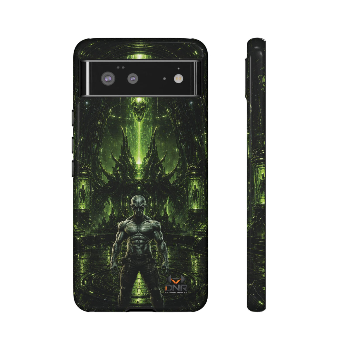 The Abductor Cyber Demon Warrior Tough Case | Sci‑Fi Gothic Phone Armor google phone cases