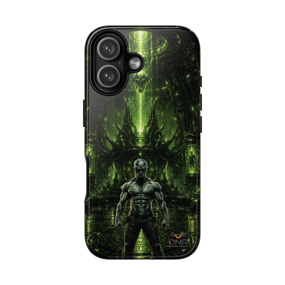 The Abductor Cyber Demon Warrior Tough Case | Sci‑Fi Gothic Phone Armor iphone cases