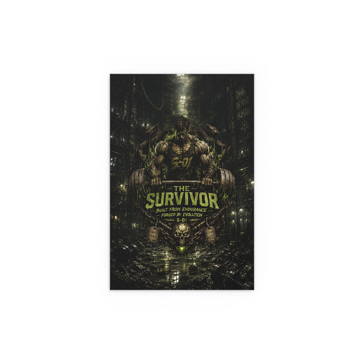 This Survivor Poster — Motivational Gym Silk Print (Indoor/Outdoor)