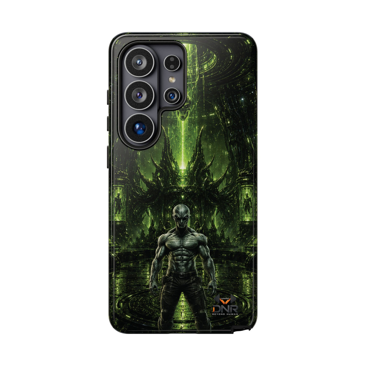 The Abductor Cyber Demon Warrior Tough Case | Sci‑Fi Gothic Phone Armor samsung cases