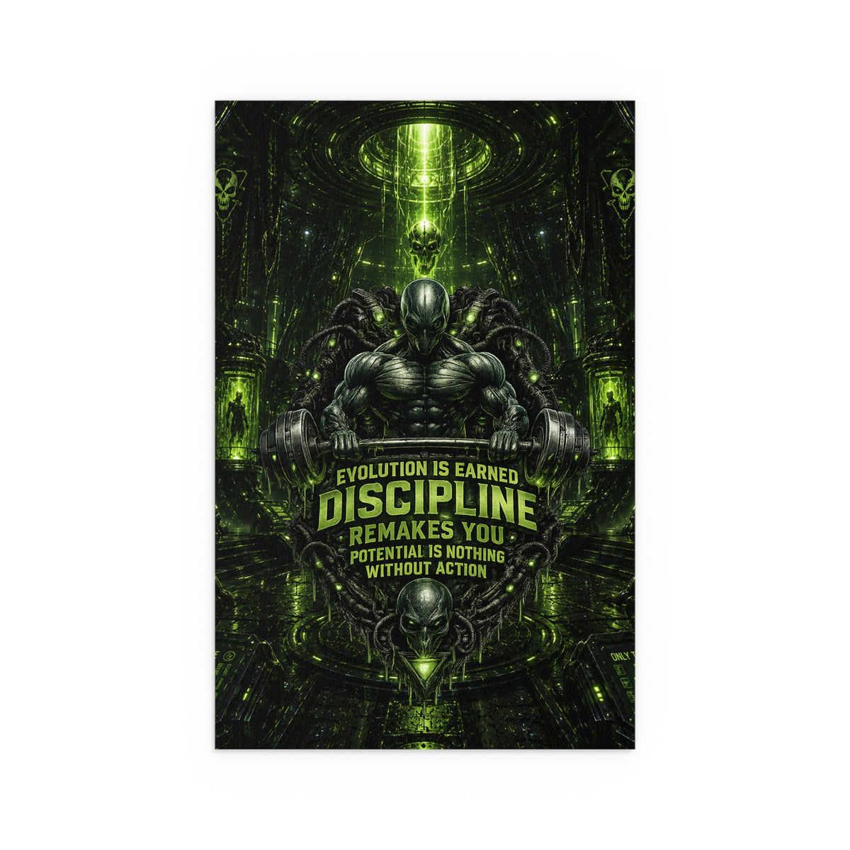 Motivational Gym Poster — The Abductor Silk Poster (Indoor/Outdoor)