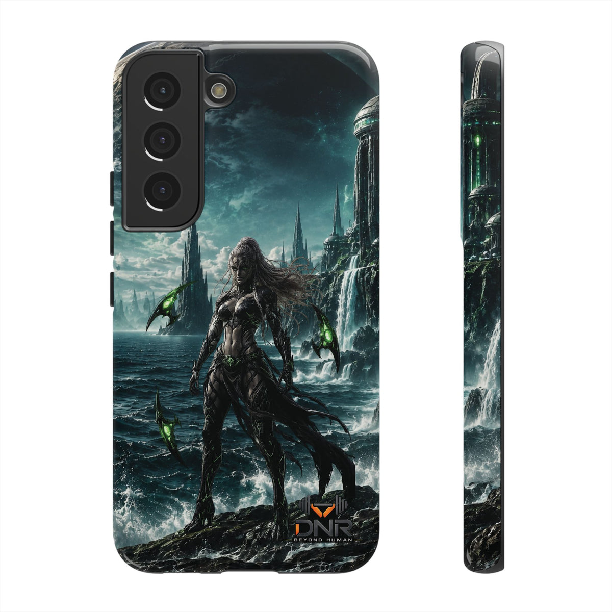 Siren of Nereus phone case | sci-fi ocean warrior armor art, Samsung case