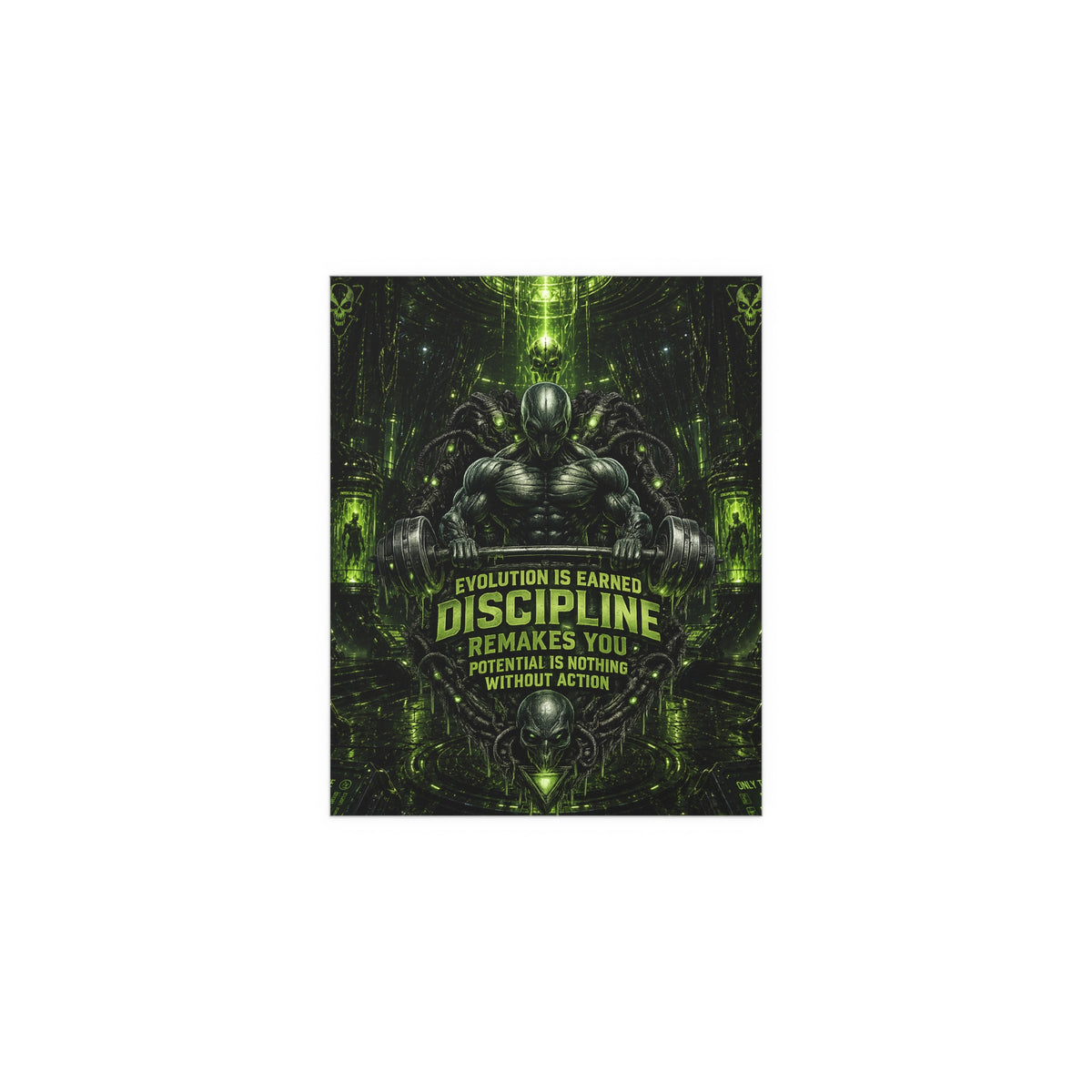 Motivational Gym Poster — The Abductor Silk Poster (Indoor/Outdoor)