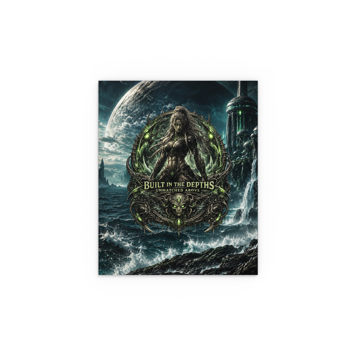 The Siren gym motivation silk poster Oceanic Gothic Art Print