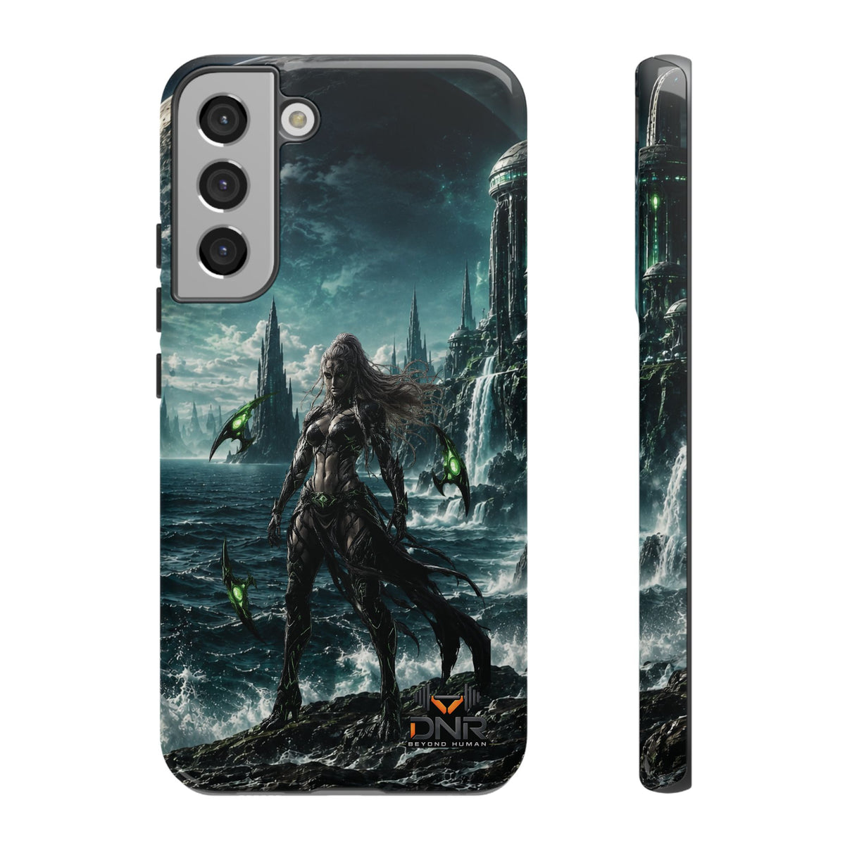 Siren of Nereus phone case | sci-fi ocean warrior armor art, Samsung case
