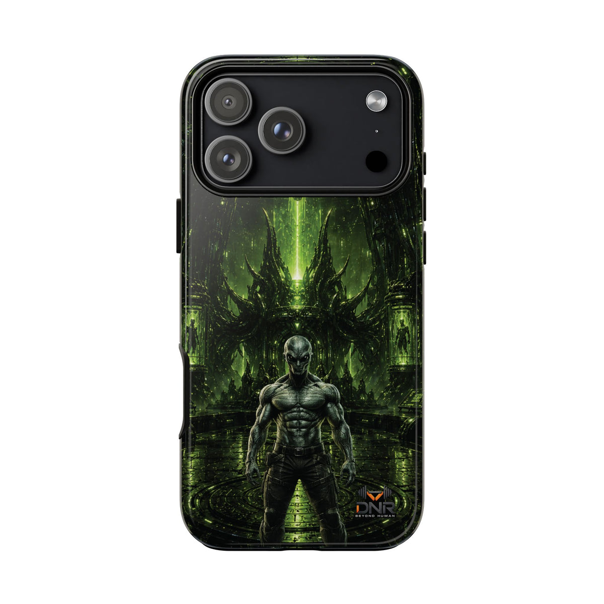 The Abductor Cyber Demon Warrior Tough Case | Sci‑Fi Gothic Phone Armor iphone cases