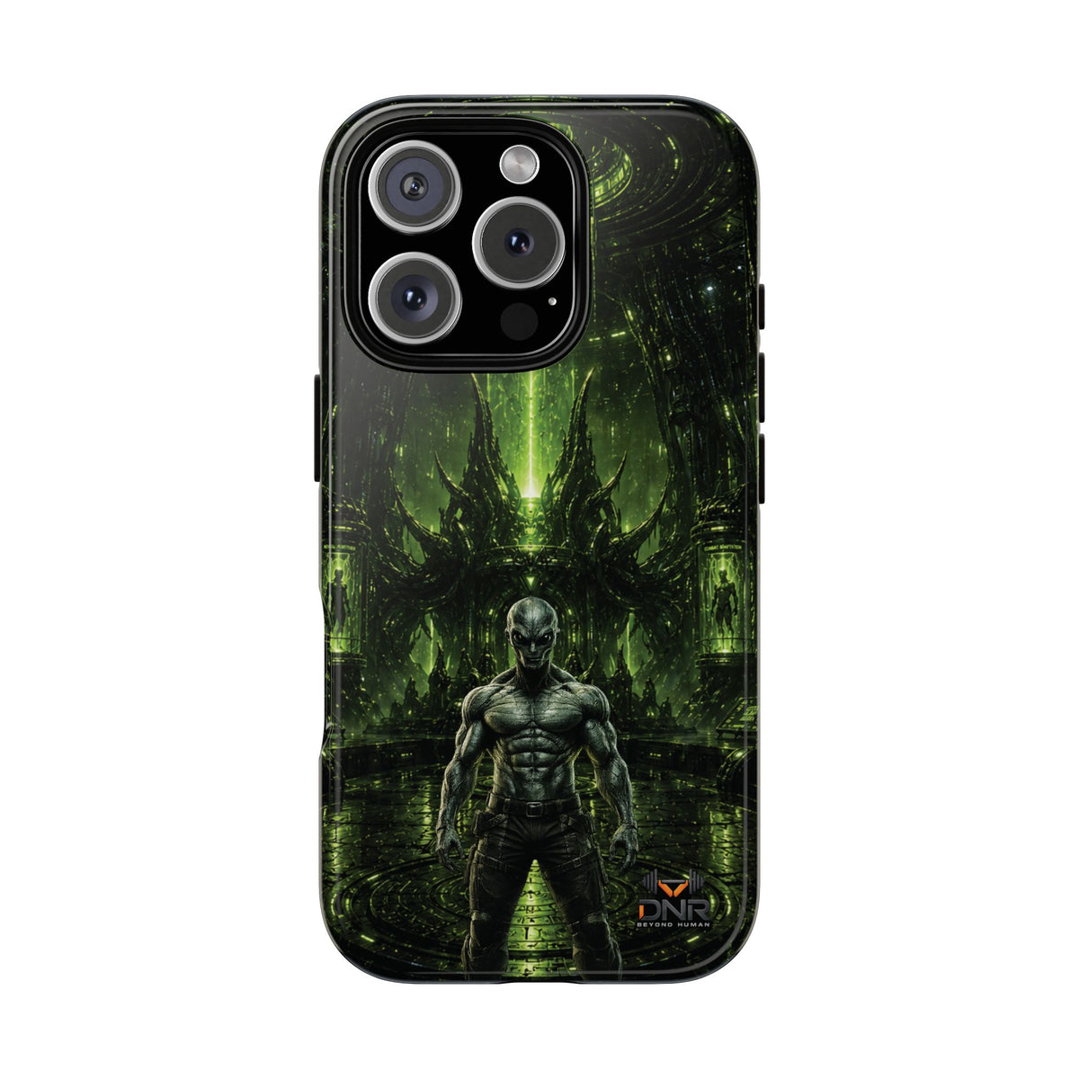 The Abductor Cyber Demon Warrior Tough Case | Sci‑Fi Gothic Phone Armor iphone cases