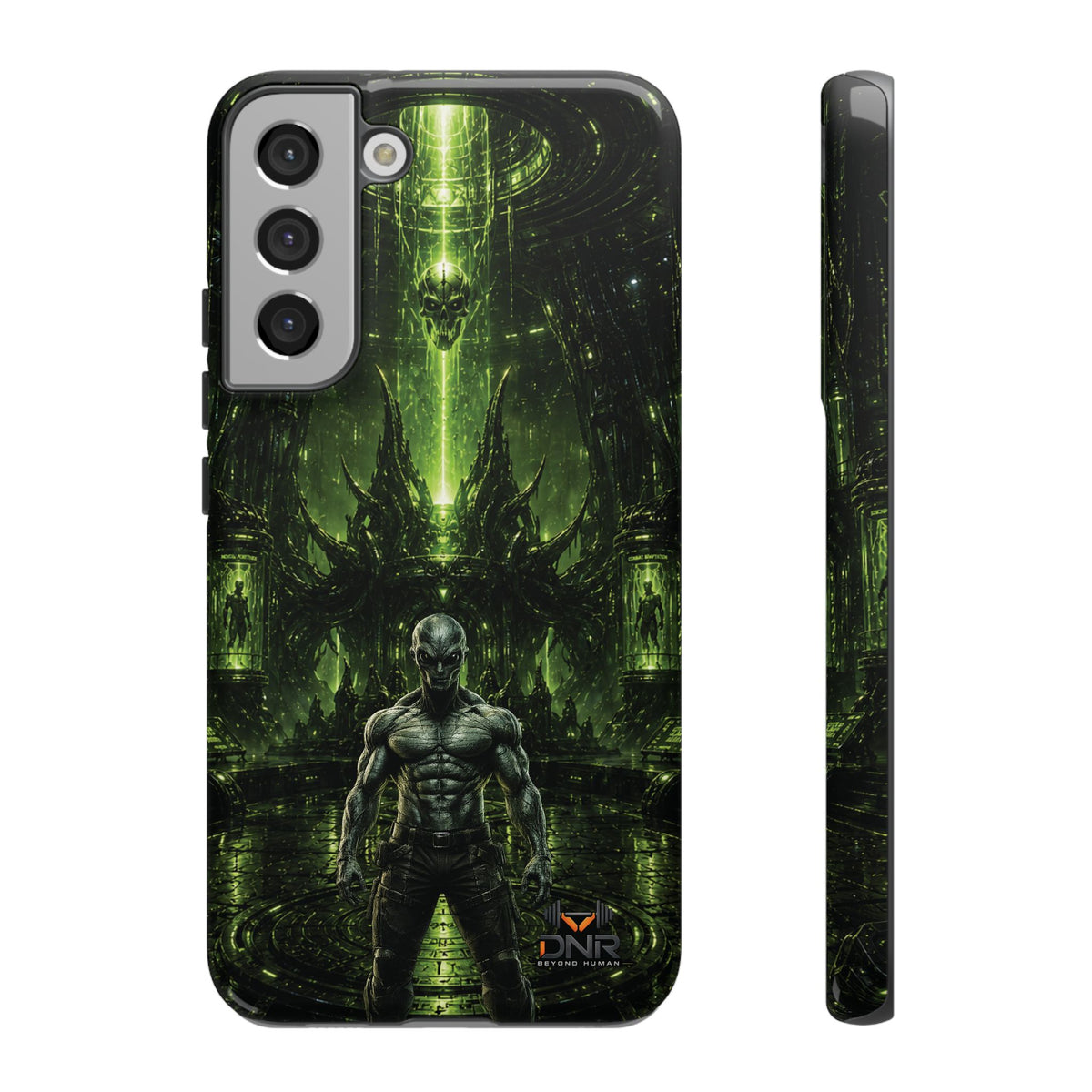 The Abductor Cyber Demon Warrior Tough Case | Sci‑Fi Gothic Phone Armor samsung cases