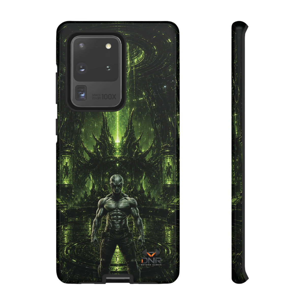 The Abductor Cyber Demon Warrior Tough Case | Sci‑Fi Gothic Phone Armor samsung cases