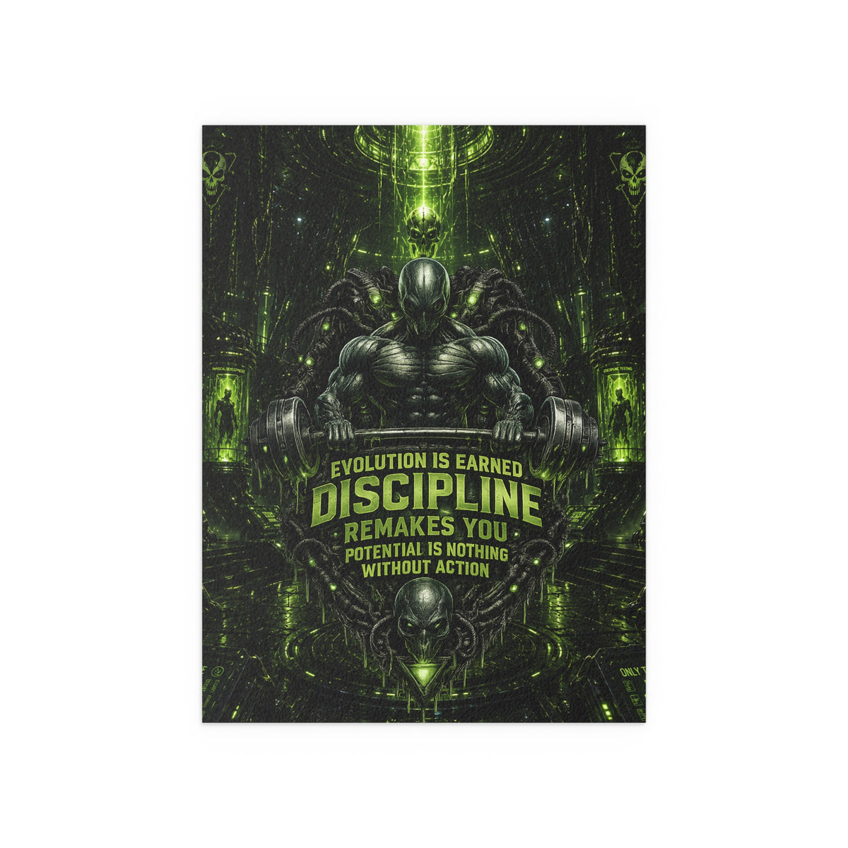 Motivational Gym Poster — The Abductor Silk Poster (Indoor/Outdoor)