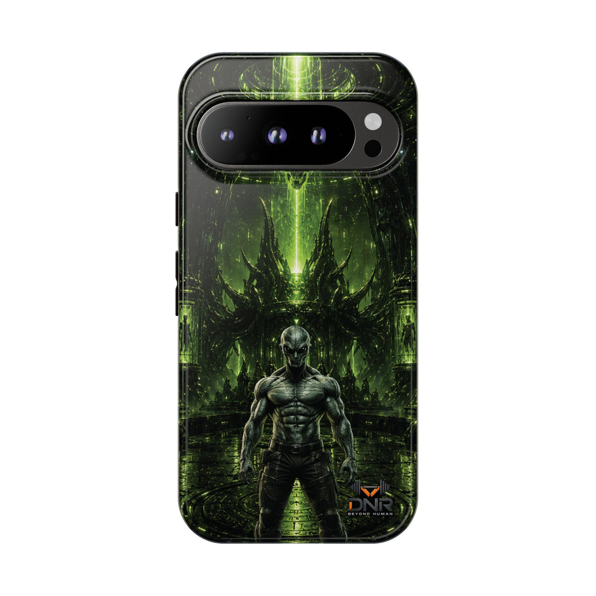 The Abductor Cyber Demon Warrior Tough Case | Sci‑Fi Gothic Phone Armor google phone cases