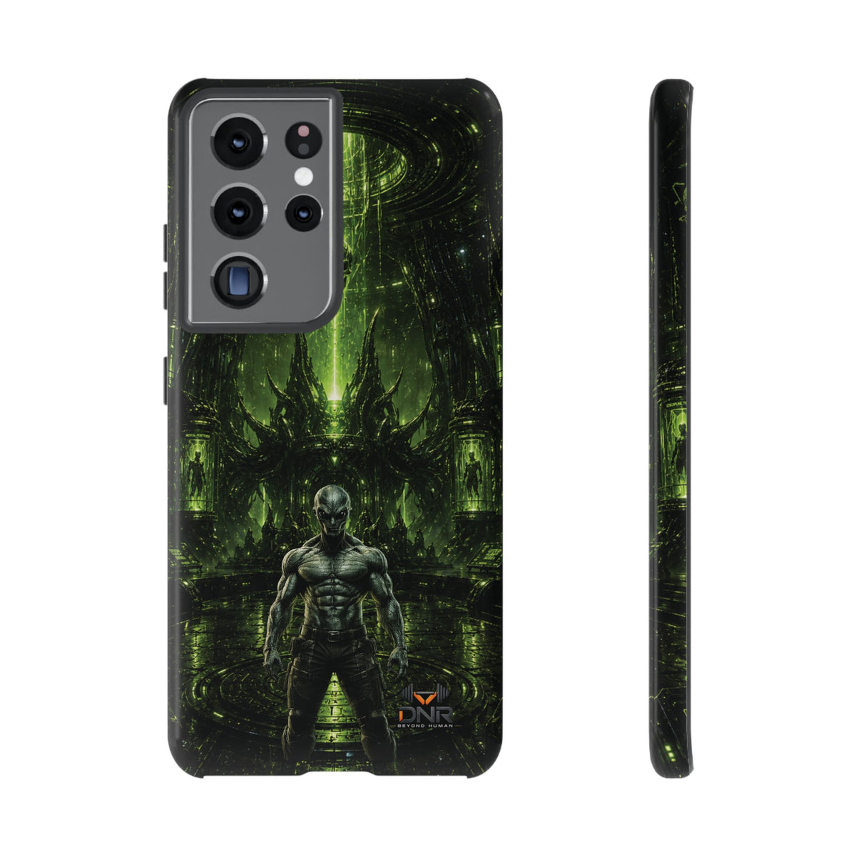 The Abductor Cyber Demon Warrior Tough Case | Sci‑Fi Gothic Phone Armor samsung cases