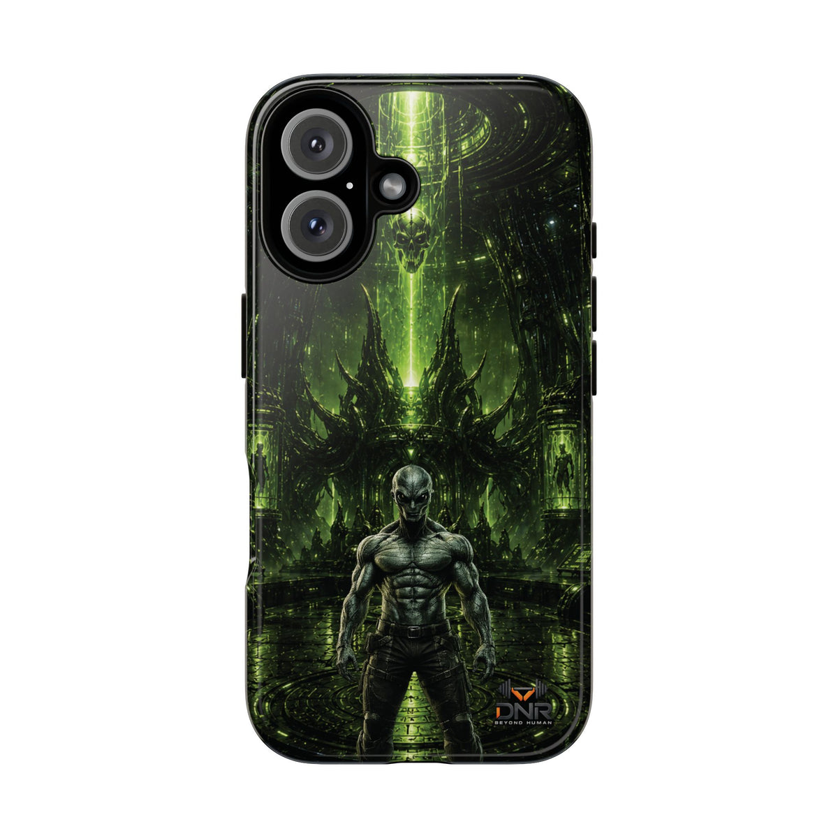 The Abductor Cyber Demon Warrior Tough Case | Sci‑Fi Gothic Phone Armor iphone cases