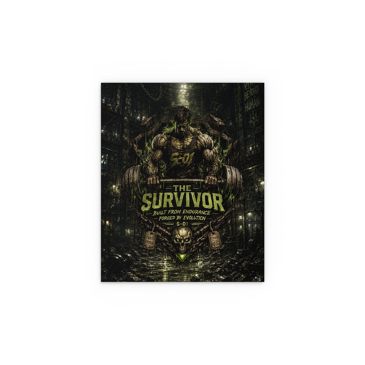 This Survivor Poster — Motivational Gym Silk Print (Indoor/Outdoor)