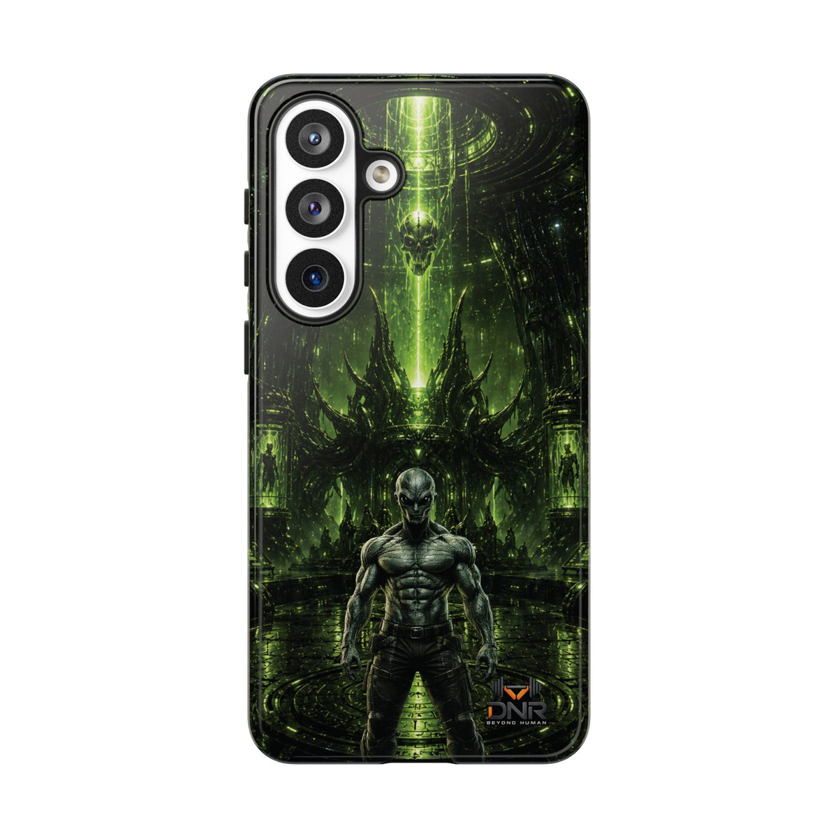The Abductor Cyber Demon Warrior Tough Case | Sci‑Fi Gothic Phone Armor samsung cases