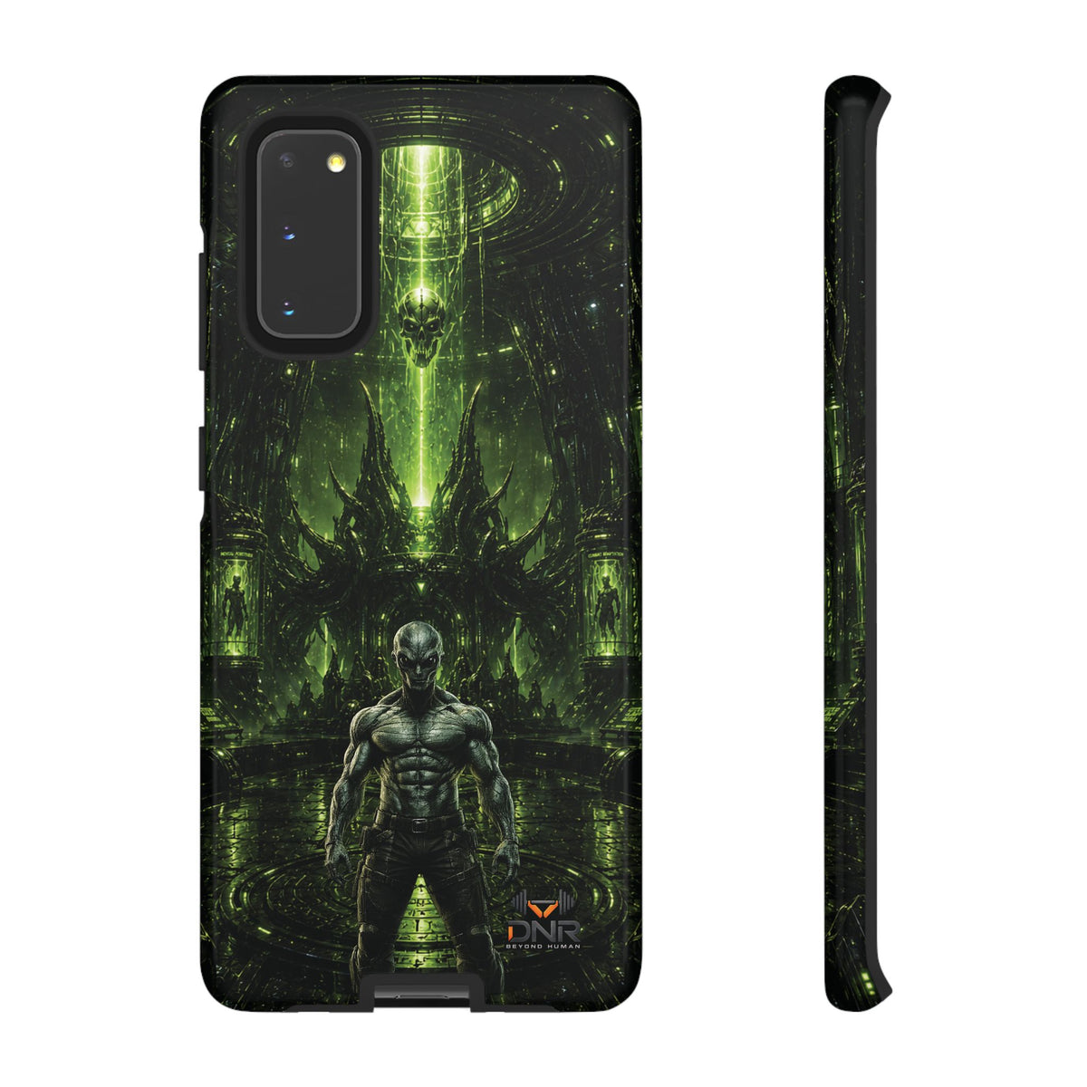 The Abductor Cyber Demon Warrior Tough Case | Sci‑Fi Gothic Phone Armor samsung cases