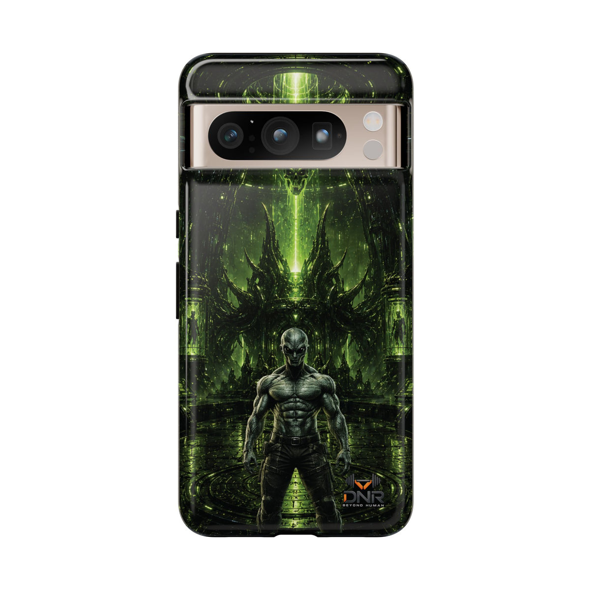 The Abductor Cyber Demon Warrior Tough Case | Sci‑Fi Gothic Phone Armor google phone cases
