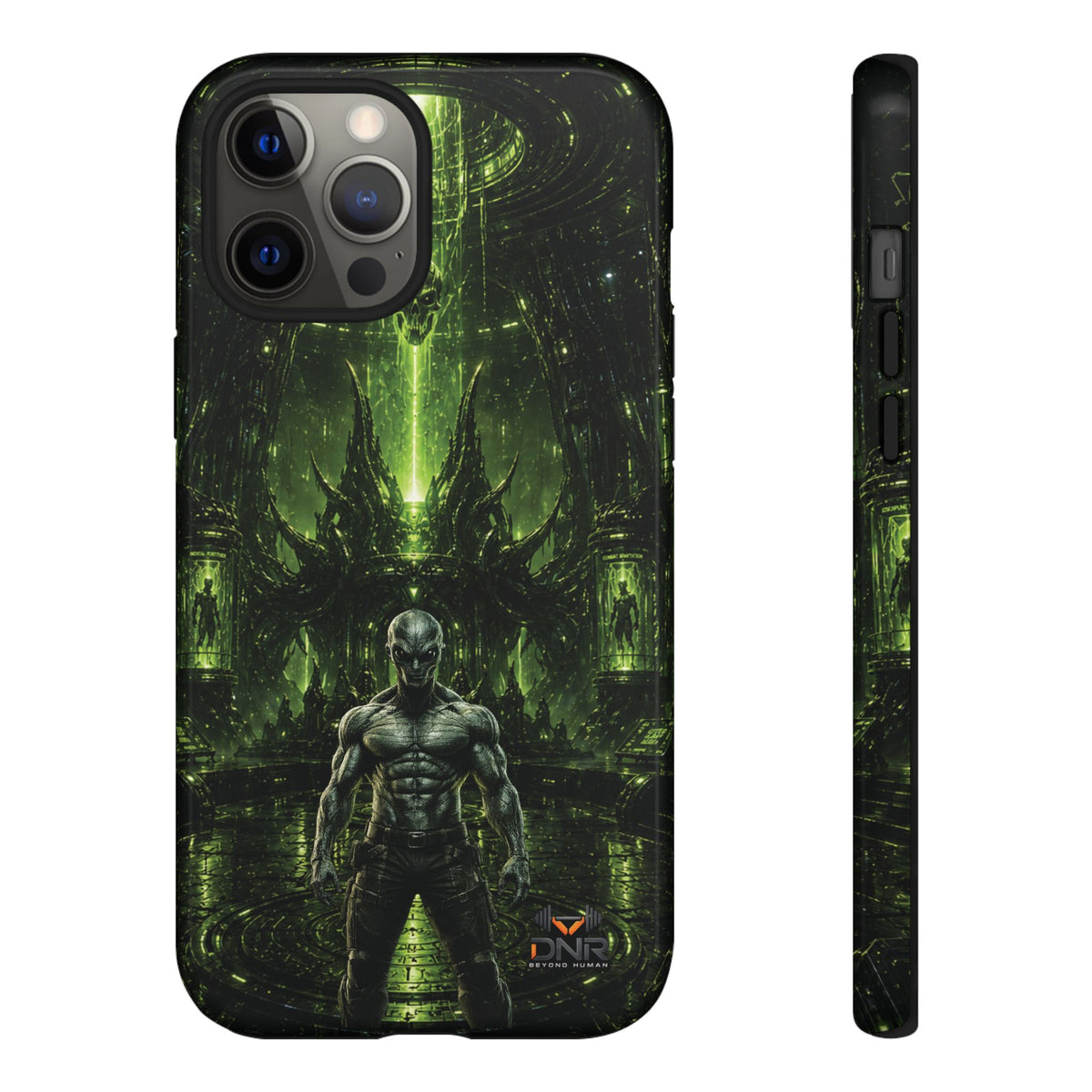 The Abductor Cyber Demon Warrior Tough Case | Sci‑Fi Gothic Phone Armor iphone cases